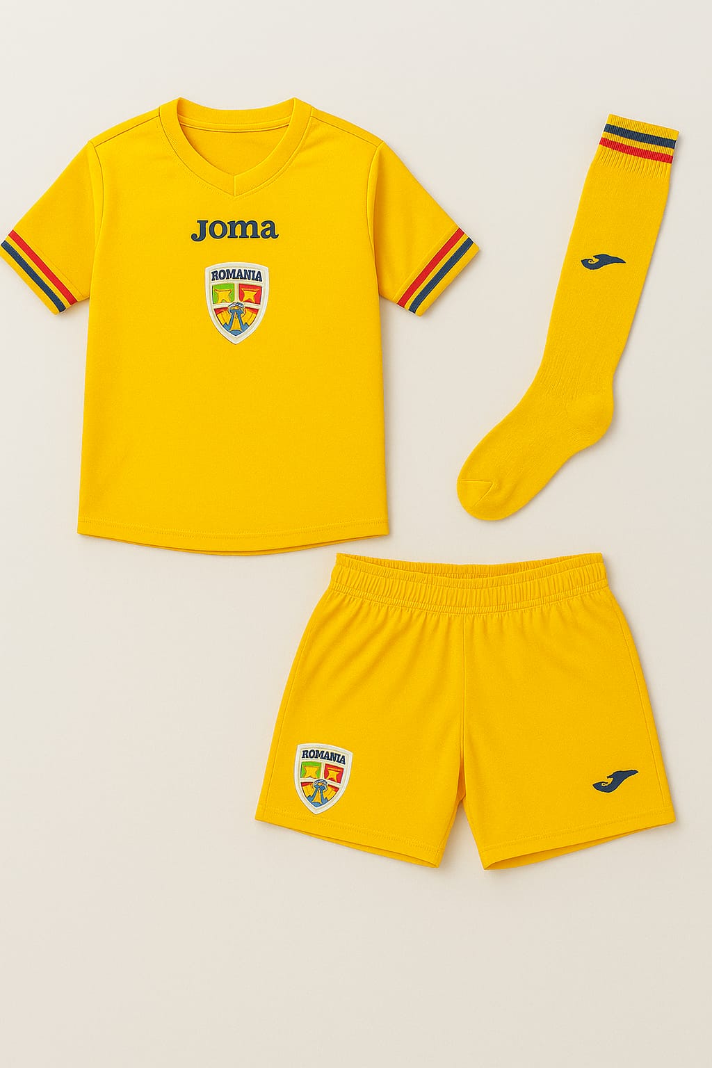 67b5b7de-ae40-4c77-bc2c-7b19ed8e2d77 SET FOTBAL SUPORTER PENTRU COPII JOMA ECHIPA NATIONALA DE FOTBAL A ROMANIEI 2025 - imagine 1