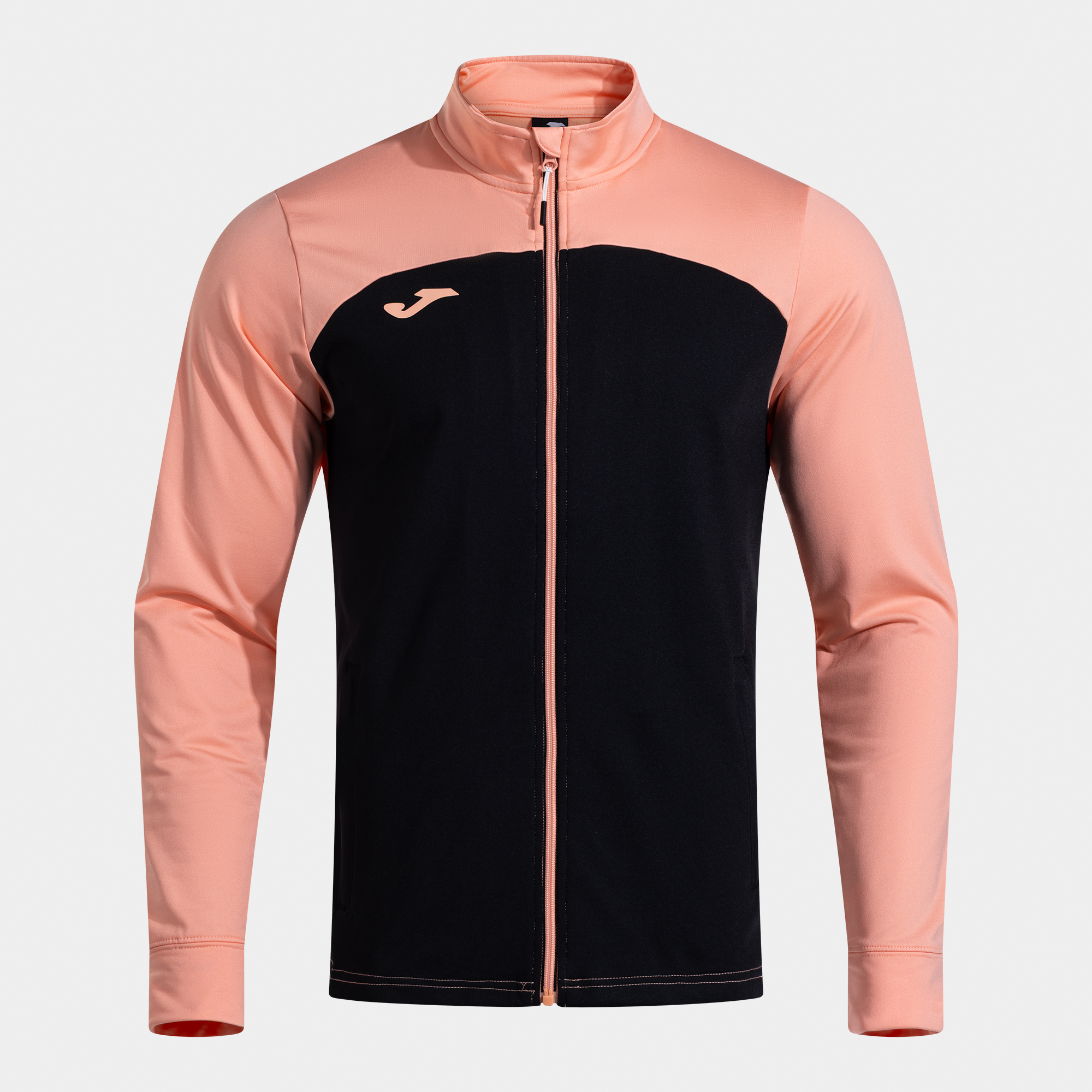 20251104151945.104171.836 BLUZA JOMA CHALLENGE FERMOAR LUNG CORAL/NEGRU - imagine 1